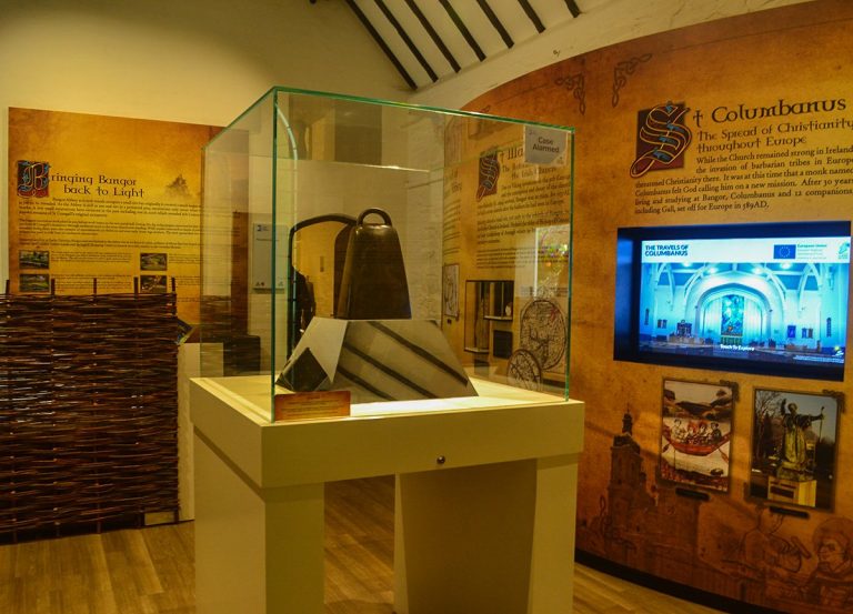 Bangor Bell in North Down Bangor Museum in Northern Ireland
