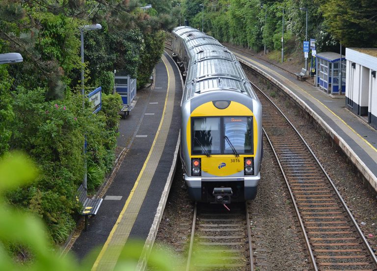 Bangor West Station on the Bangor to Belfast Train Line in Northern Ireland